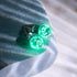 Teal | .925 Sterling Silver | Firefly Glass Stud Earrings